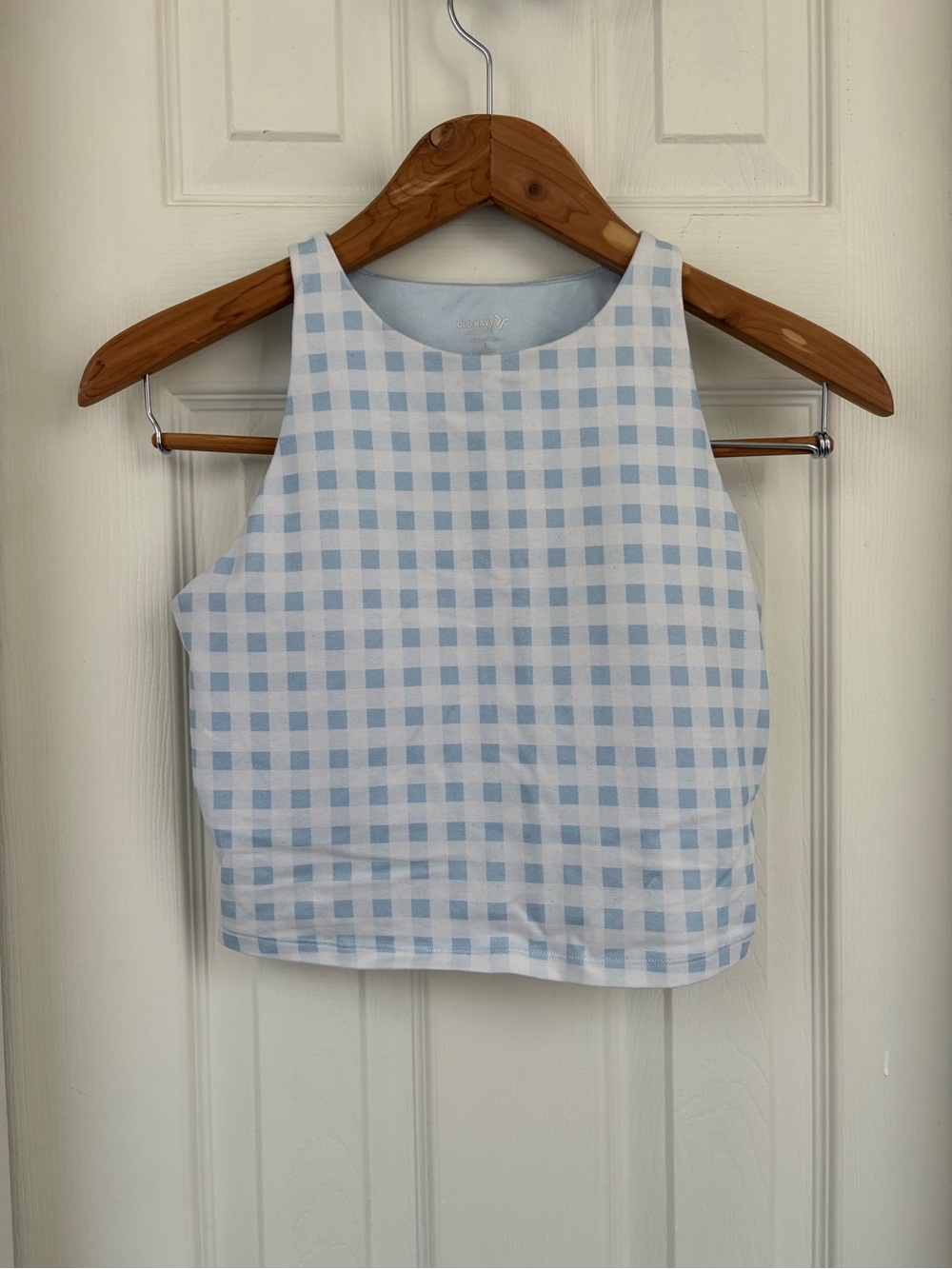 Old Navy Blue and White Gingham Tank